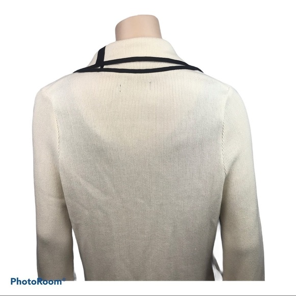 Krisztina Nagy Milano Ivory Asymmetrical Cardigan - Picture 8 of 12